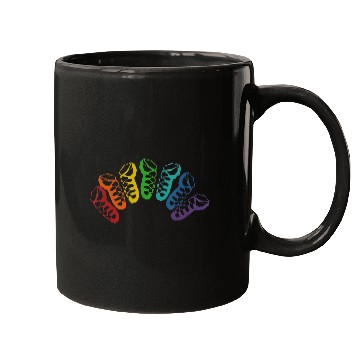 Discover Irish Dance Ghillie Rainbow Mugs