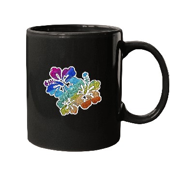 Discover hibiscus glitter Flower Mugs