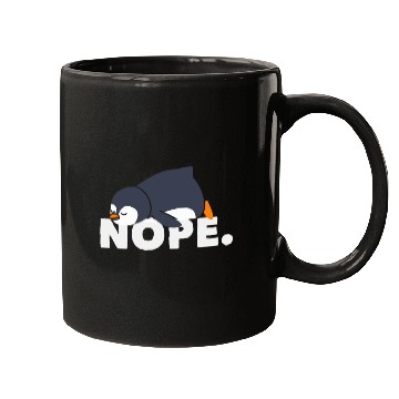 Discover Lazy Penguin Relaxed Nope Gift Mugs