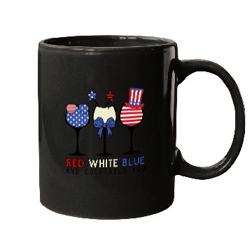 Discover Red White Blue and Cocktails Mugs