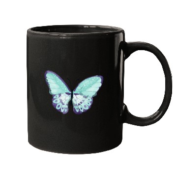 Discover Light Green Butterfly Mugs