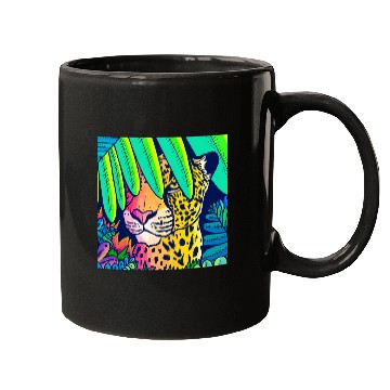 Discover Leopard in the jungle Mugs