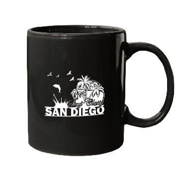 Discover San Diego Cool Logo Funny Mugs