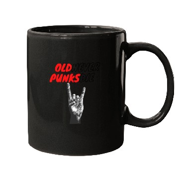Discover Old Punks Never Die Gift For A Punk Rocker Mugs