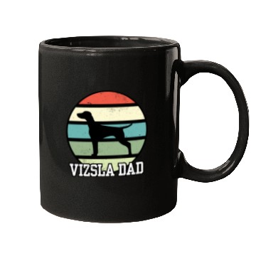 Discover Vizsla Dad I Retro Vizsla Dad Mugs