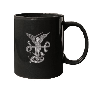 Discover Saint St Michael Catholic Archangel Angel Defender Mugs
