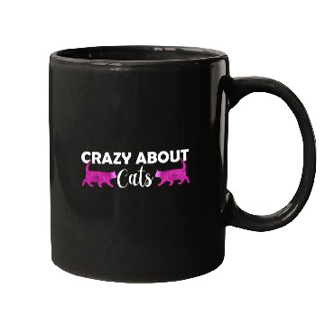 Discover Crazy about cats - Cat lover - Cat owner gift Mugs