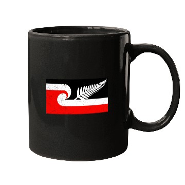 Discover Maori Flag Silver Fern New Zealand Lover Gift Idea Mugs