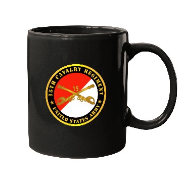 Discover Army 15th Cavalry Regiment US Army w Cav Branch Mugs