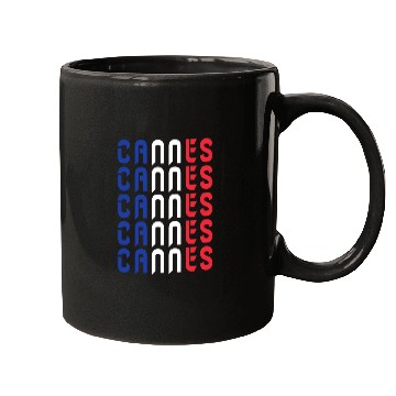 Discover Cannes flags France design Mugs