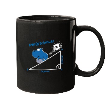 Discover Hyppotenuse highschool funny math hippo Mugs