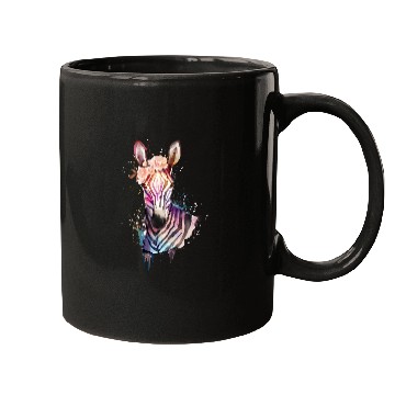 Discover Watercolor splash zebra Mugs
