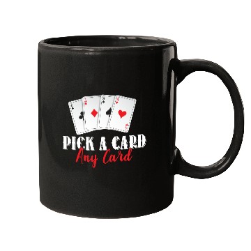 Discover Magician Pick A Card Magic Gift Mugs