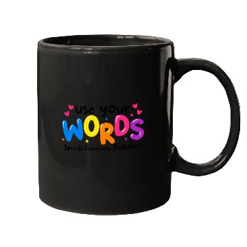 Discover Use your Words Speech Language Pathologist Mugs