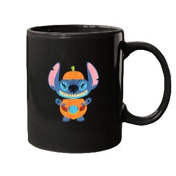 Discover Stitch Pumpkin Halloween Mugs