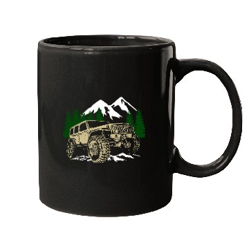 Discover Mountain Jeep 4x4 Offroad Mugs