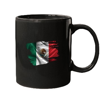 Discover Mexico Brush Flag Mugs