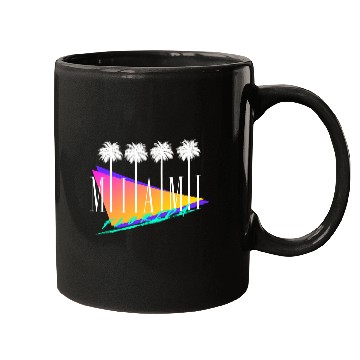 Discover Miami Florida Retro Style Mugs