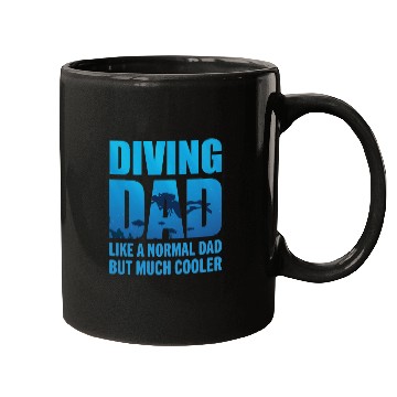 Discover Diving Dad Scuba Diving Mugs