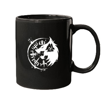 Discover Fenrir Wolf Vegvisir Valknut Mugs