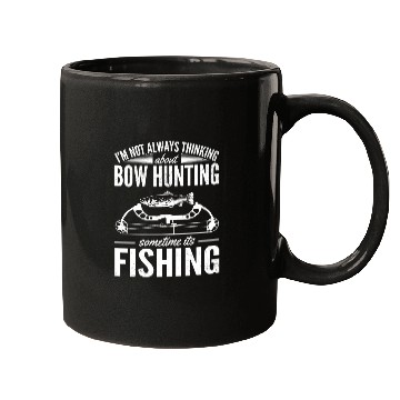 Discover Trout Angler Bow & Arrow Hunter Deer Hunting Mugs