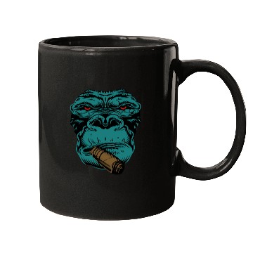 Discover Smoking Gorilla Mugs