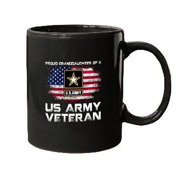 Discover Proud Granddaughter Of A Us Army Veteran Military Mugs