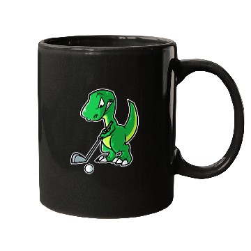 Discover Tyrannosaurus Golf Player Golfer Golfing Funny Mugs