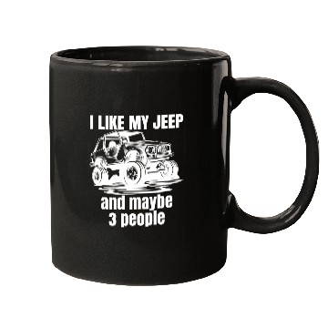 Discover I Like my Jeep and maybe 3 People Mugs