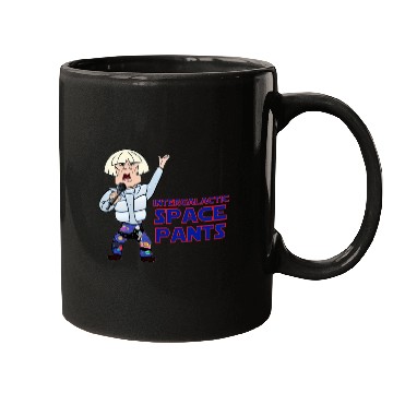 Discover funny Saturday night space pants logo Mugs