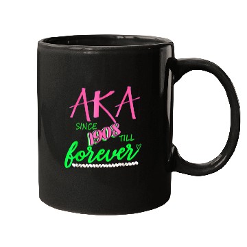 Discover AKA Sorority Alpha Kappa Pink And Green Twenty Pea Mugs