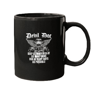 Discover Devil Doc US Navy Corpsman Badass Army Veteran Mugs