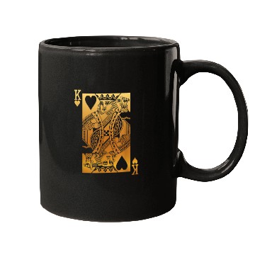 Discover King of Hearts Card 5884 Mugs