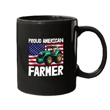 Discover Proud American Farmer Tractor Mugs