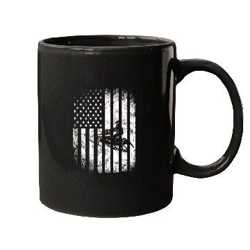 Discover American Flag Snowmobile Riding Gift Mugs
