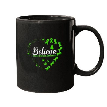 Discover Green Butterfly Celiac Disease Awareness Mugs