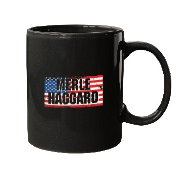 Discover Vintage Graphic Merle Haggard On Flag Mugs