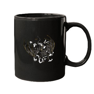 Discover Cowboy Riding Dragon Creature Mythological Mugs