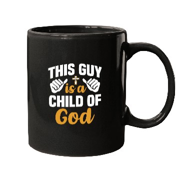 Discover Guy Child of God Christian Religious Apparel Mugs