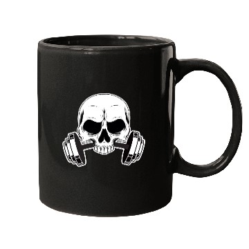 Discover Skull Gym Barbells Mugs