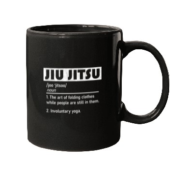 Discover Jiu Jitsu Funny Definition Mugs