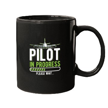 Discover Pilot Loading Airplane Funny Pilots Mugs