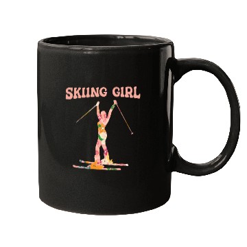 Discover Skiing Skier Ski Mugs
