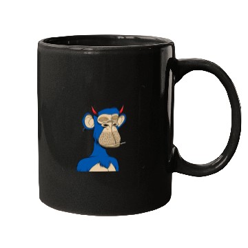 Discover Blue bored monkey Mugs