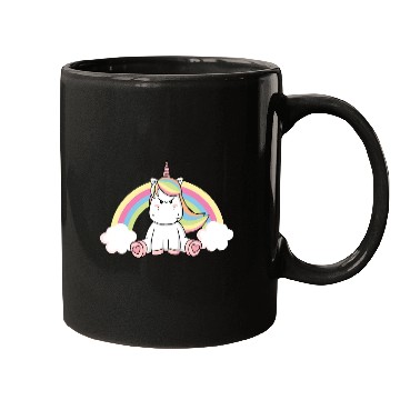 Discover Grumpy Unicorn Evil Bad Mood Unicorn Rainbow Mugs