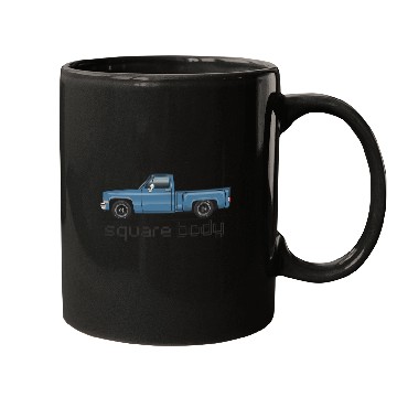 Discover Square Body Blue Mugs