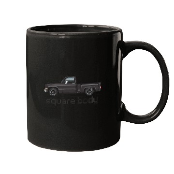 Discover Square Body Black Mugs