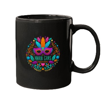 Discover Mardi Gras Gift Mugs Beads Mask Feathers