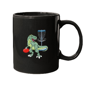 Discover Dinsosaur Disc Golf Funny Disc Golfer Gift Mugs