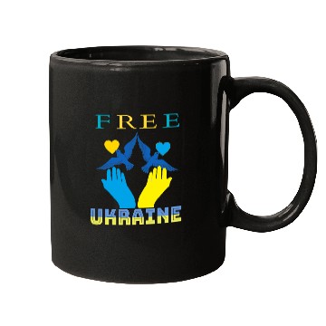 Discover Free Ukraine. Peace not War. Mugs